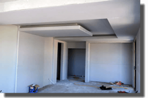 Plastering contractor - plasterboard sheeting