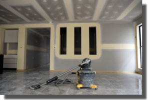 Service - plasterboard sanding with dust free vacuum sanders