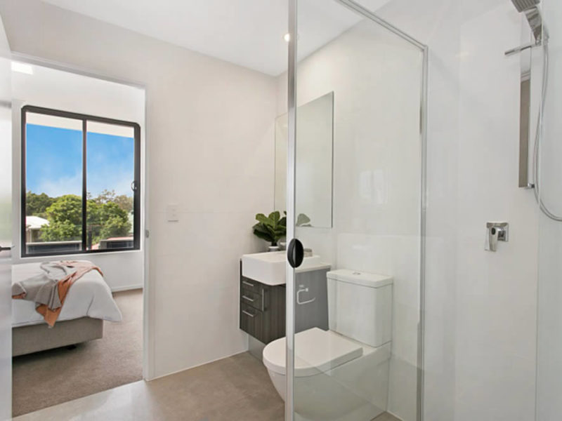 Toowong Apartments - Bathroom and Bedroom
